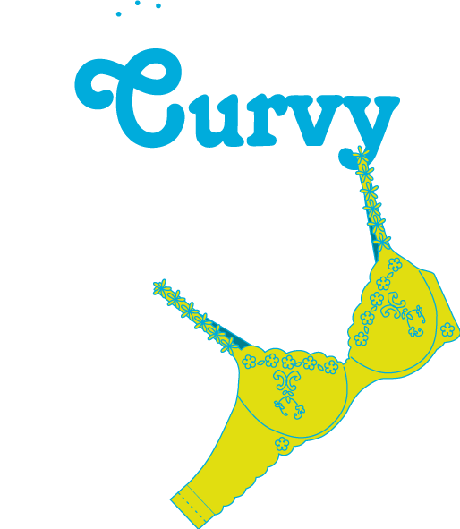 Miss Curvy Lingerie Logo - Bib (514x591), Png Download
