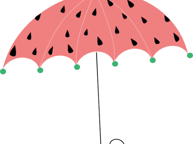Umbrella Clipart Watermelon - Cute Umbrella Clipart (640x480), Png Download