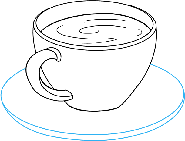 How To Draw Coffee Cup - Coffee Cup (680x678), Png Download