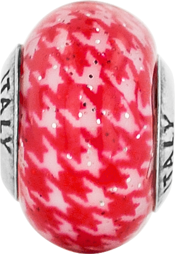 Sterling Silver Reflection Red Checkered Overlay Italian - Ring (345x500), Png Download