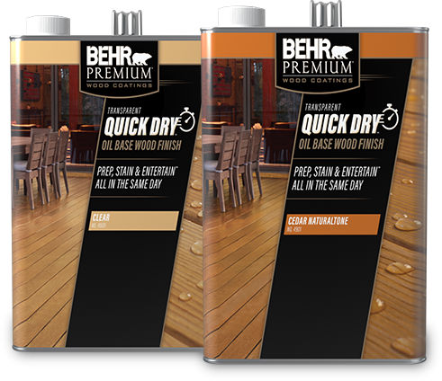 View Behr Premium Quick Dry Product Details » - Behr Premium 8 Oz. White Tint Base Solid Color Waterproofing (491x424), Png Download