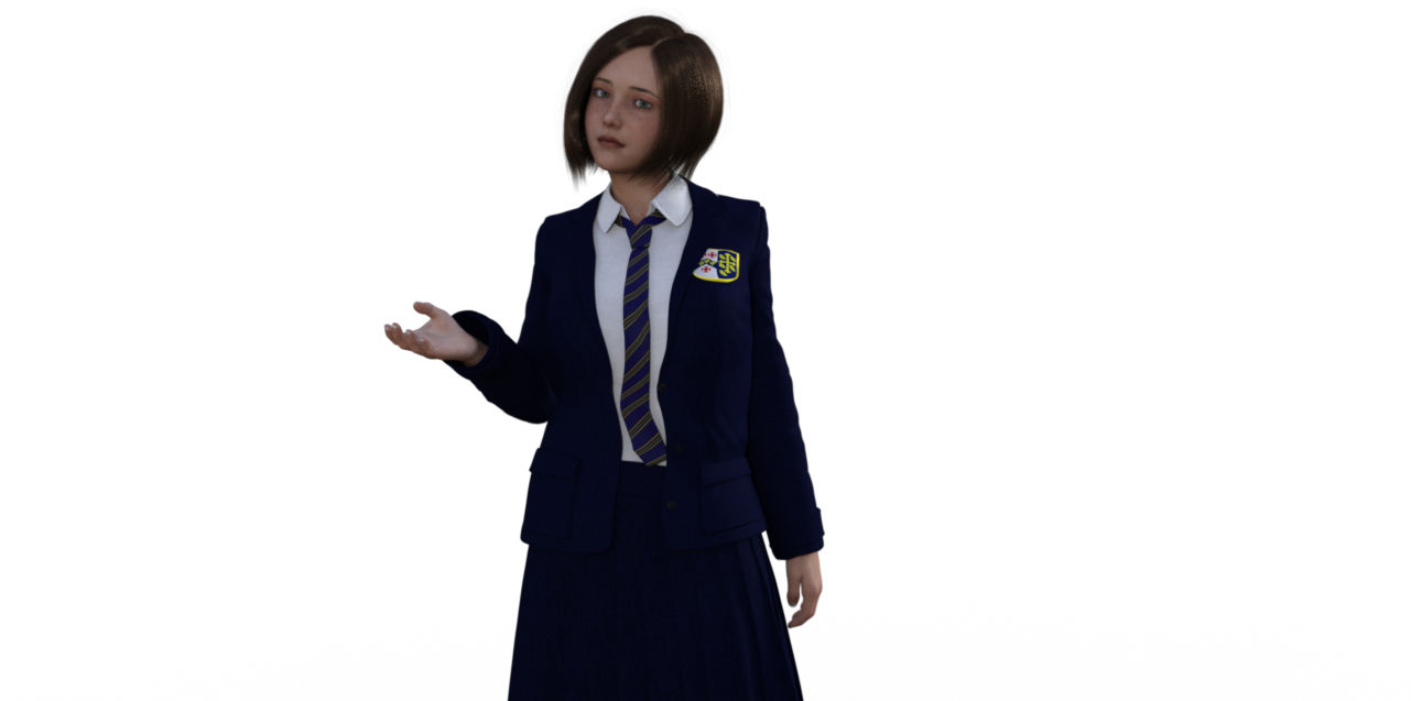 Saraconfused01 - Girl (1280x720), Png Download
