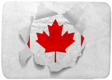 Canada Flag On A Torned Wrinkled Crumbled Grunge Paper - Canada Flag Tattoo (400x400), Png Download