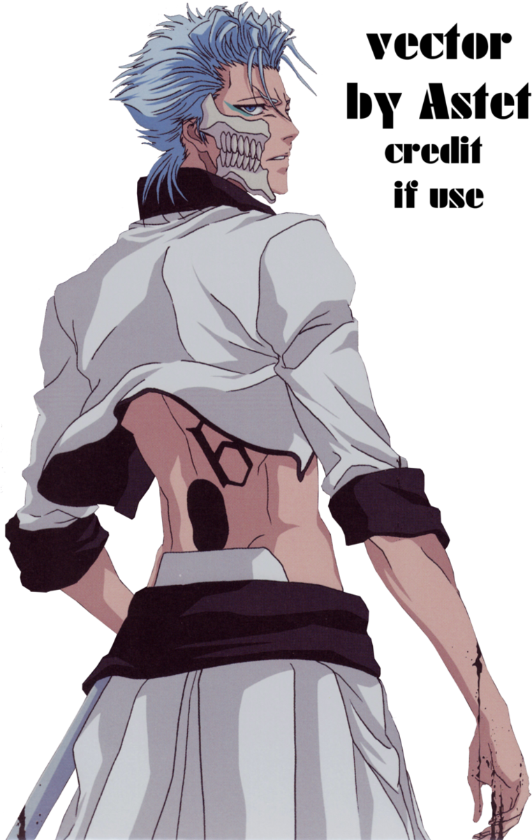 Grimmjow Vector By Astet - Gin Bleach Full Body (839x1235), Png Download