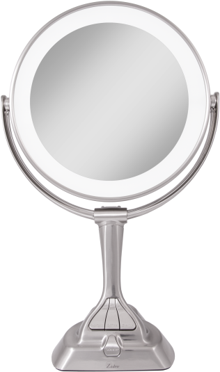 Led Variable Lighted Vanity Mirror 1x/10x - Mirror (383x580), Png Download