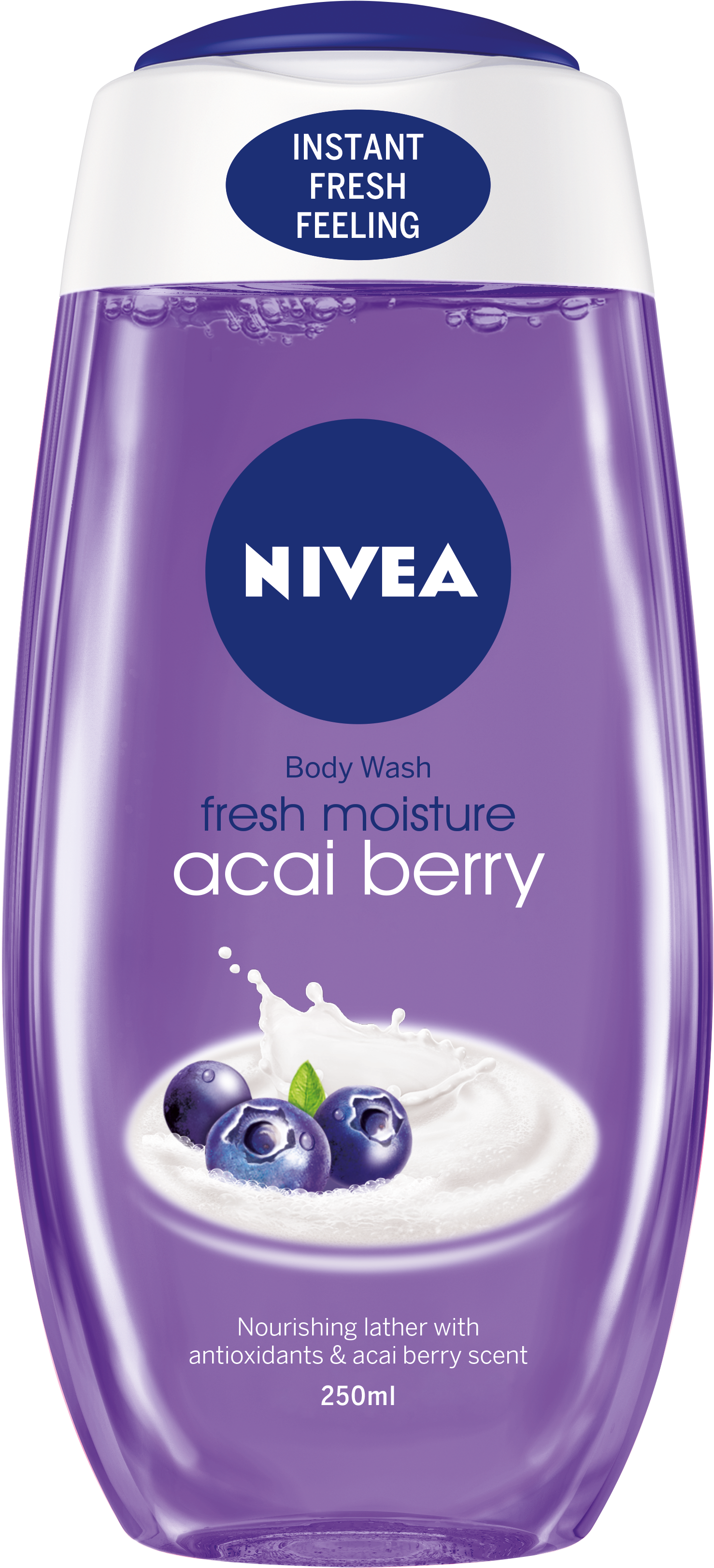 Shower Care - Nivea Fresh Powerfruit Shower Gel (2480x3507), Png Download