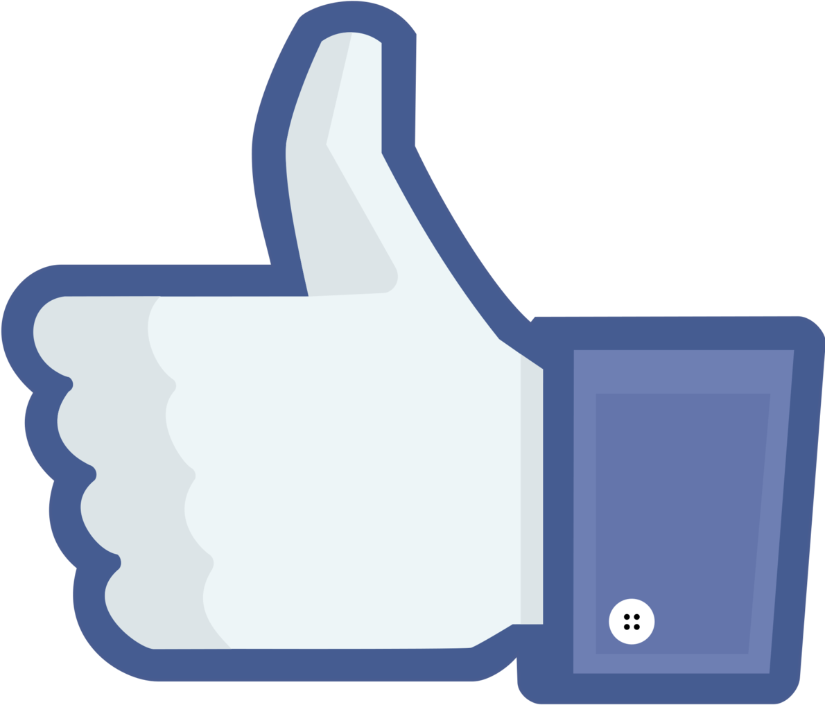 O Mundo Nas Suas Mãos / Future Behind - Fb Thumbs Up Png (1196x1024), Png Download