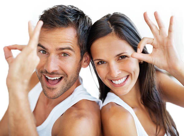 Clínica Dental Doce - Pareja En El Dentista (600x443), Png Download