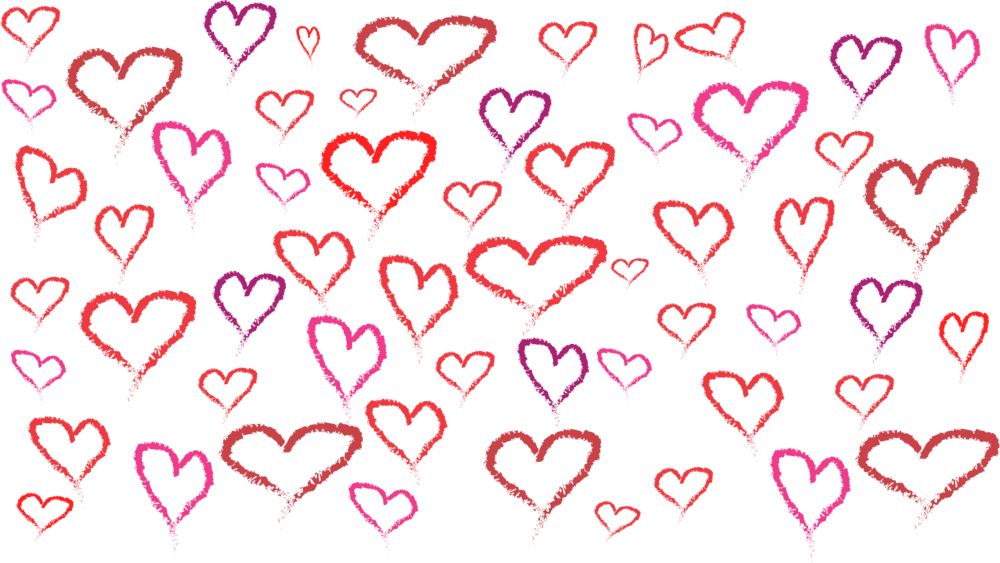 Hearts (1000x563), Png Download