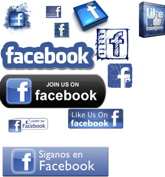 Share This Image - Us On Facebook (560x600), Png Download