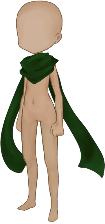 Long Scarf Forest - Illustration (500x1000), Png Download