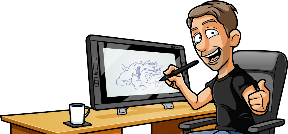 Cartoonist For Hire - Cartoonist (1001x466), Png Download