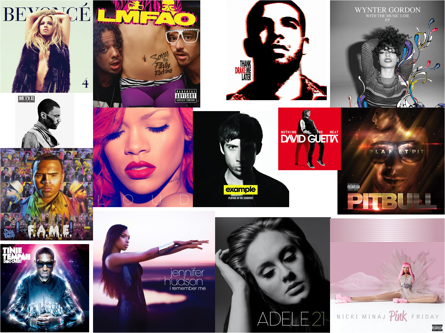 Album Cover Collage - Chris Brown: F.a.m.e.(deluxe Version) Cd (1502x1127), Png Download