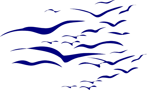 Flock Of Birds Tattoo (600x370), Png Download