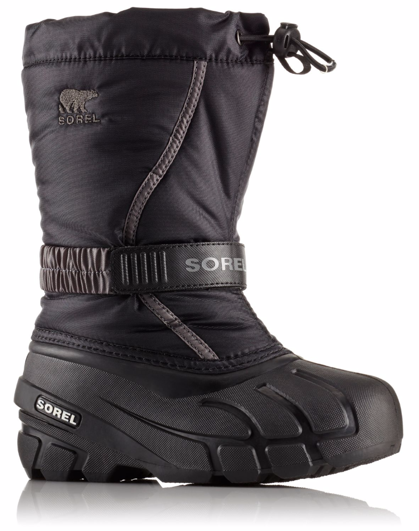 Picture Of Youth Flurry™ Boot - Sorel - Youth Flurry Boot - Black, City Grey - 7 (1920x1080), Png Download