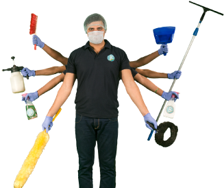 Download A Professional Cleaner With 8 Hands Each Holding A - Cleaning ...