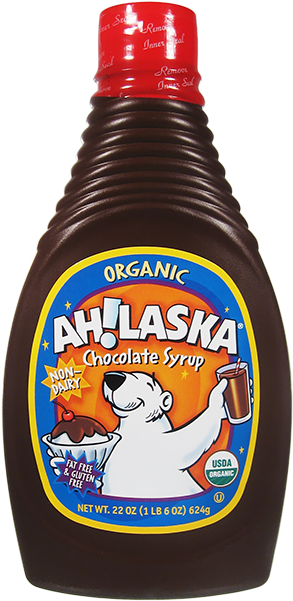 Ah Laska Chocolate Syrup Bottle-22 Oz - Ah!laska Organic Chocolate Syrup, 22 Oz (650x650), Png Download