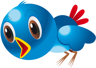 Blue Bird's - Cartoon Bird Png (400x400), Png Download