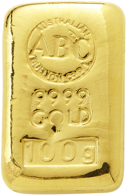 The Abc Bullion 100 Gram Gold Cast Bar Is The Smallest - Bullion (800x800), Png Download