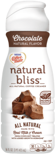 Natural Bliss Chocolate - Coffee Mate Natural Bliss Chocolate (350x400), Png Download