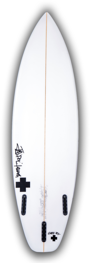 Spanish Omelette Back View - Surfboard (500x917), Png Download