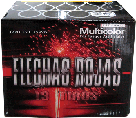 Torta Flechas Rojas - Mercado Libre Fuegos Artificiales (500x436), Png Download
