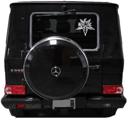 Bcc Goat - White Decal - Marsupio Black Craft - Bcc Goat Fanny (480x449), Png Download