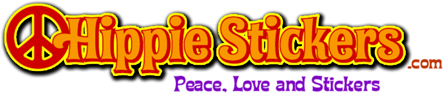Hippie Stickers - Hippie Car Sticker (880x185), Png Download