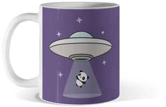 Kawaii Cute Panda Bear Abduction - Cute Baby Panda 11oz Brandeis Blue Mug Design By Humans (360x360), Png Download