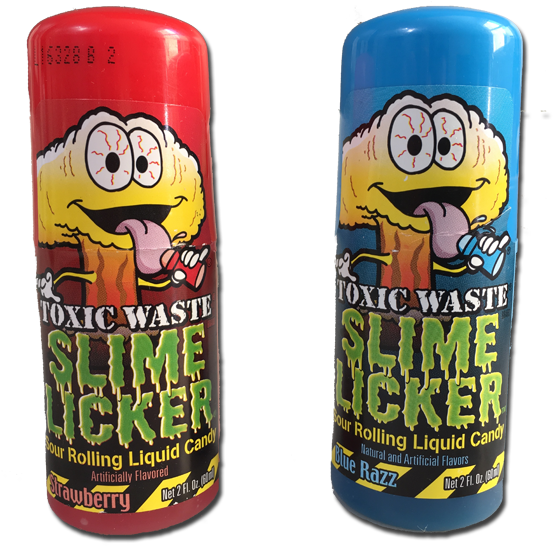 The Design Of These Are Kinda Creepy And Weirdly Fun - Toxic Waste Slime Licker Blue Razz (576x548), Png Download