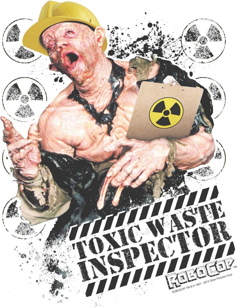 Robocop Toxic Waste Inspector Youth T Shirt - Robocop T Shirt (864x1091), Png Download
