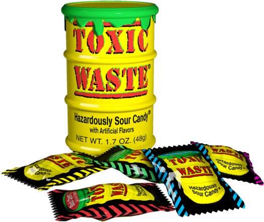 Toxic Waste Sour Candy (525x600), Png Download