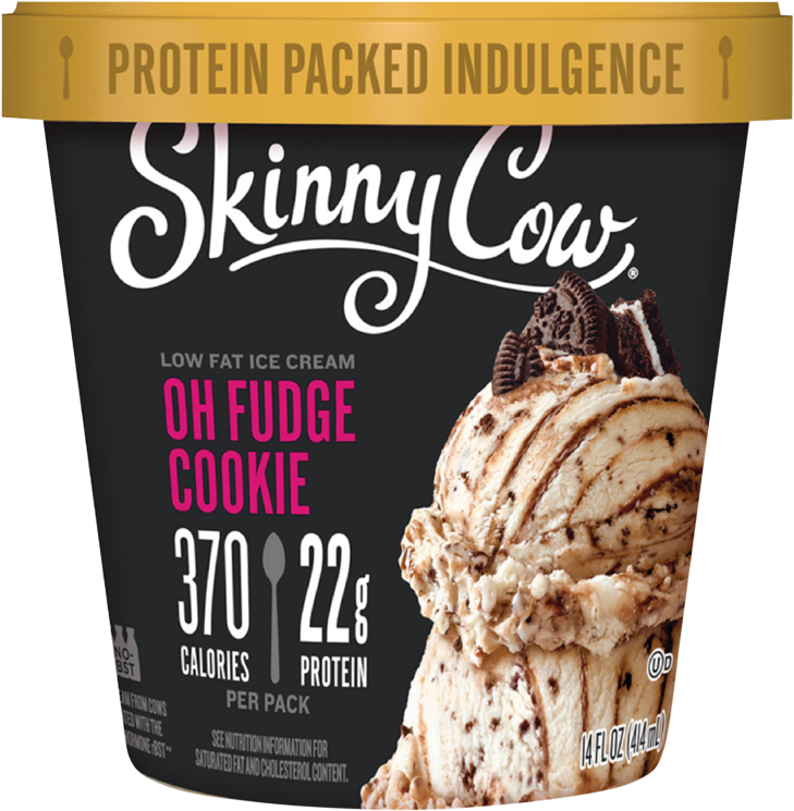 14 Oz - Skinny Cow Ice Cream Pints (750x750), Png Download