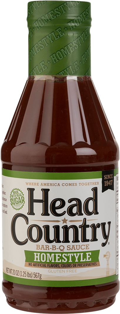 Homestyle Bbq Sauce With Green Label - Head Country Hickory Bbq Sauce (1080x1080), Png Download