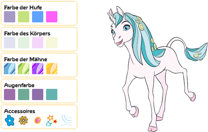 Li Mia And Me Einhorn Stylen Baby Teaser - Mia And Me Li (575x275), Png Download
