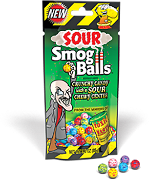 Toxic Waste Smog Balls - Toxic Waste Hazardously Sour Smog Balls (500x500), Png Download