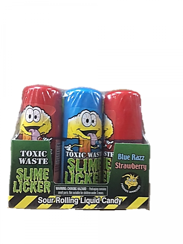 Toxic Waste Slimmer Licker Sour Roll Liquid Candy Buy - Slime Licker (600x800), Png Download