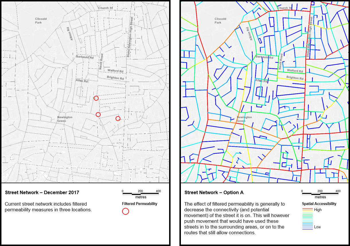 This Analysis Shows How Well Connected Every Street - December (1221x858), Png Download