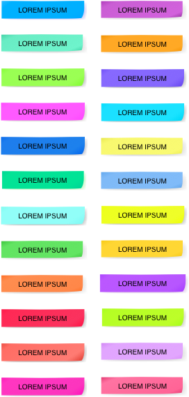 Post It Strips - Post It Notes Strips (576x734), Png Download
