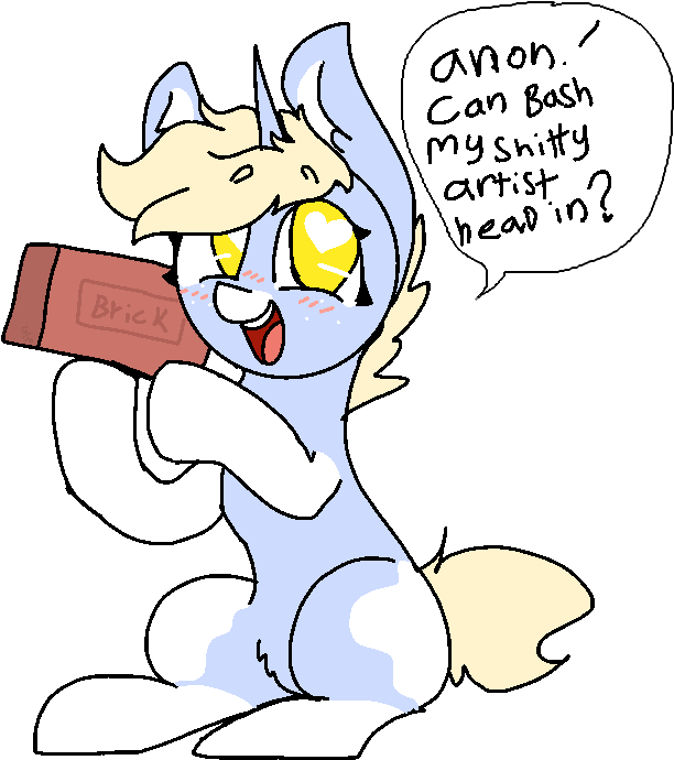 Nootaz, Brick, Heart Eyes, Oc, Oc - Cartoon (750x710), Png Download