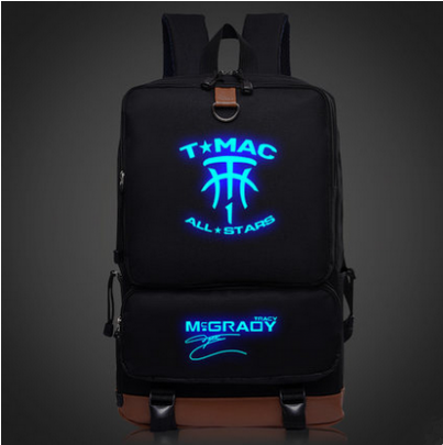 Mcgrady School Backpack Glow In The Dark - Minecraft Creeper Backpack Schoolbag Booksbag New Version (500x404), Png Download