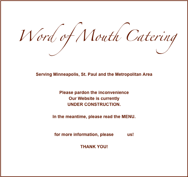 Word Of Mouth Catering Serving Minneapolis, St - Word By Mouth Catering (659x568), Png Download
