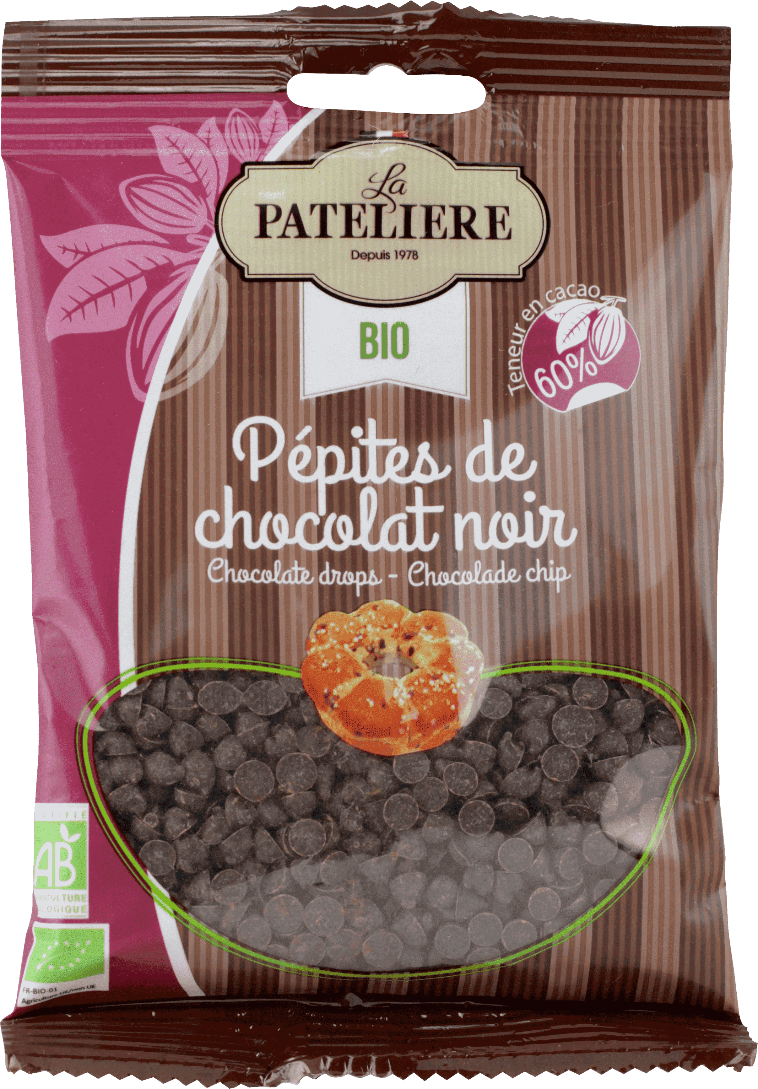 La Pateliere's Products Capture Chocolate In All Its - Pateliere Bio Pepites De Chocolat (2414x3469), Png Download