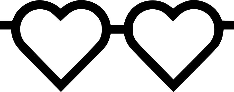 Glasses Comments - Heart (980x384), Png Download