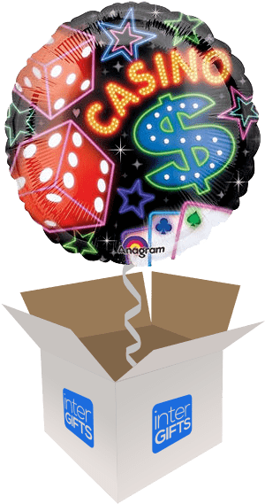 Casino Neon Dice Cards And Poker Mix - Happy 6th Birthday Transparent (568x568), Png Download