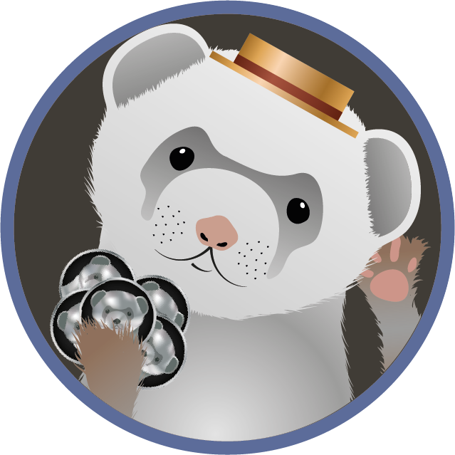 Word Of Mouth Ferret - Ferret (639x639), Png Download