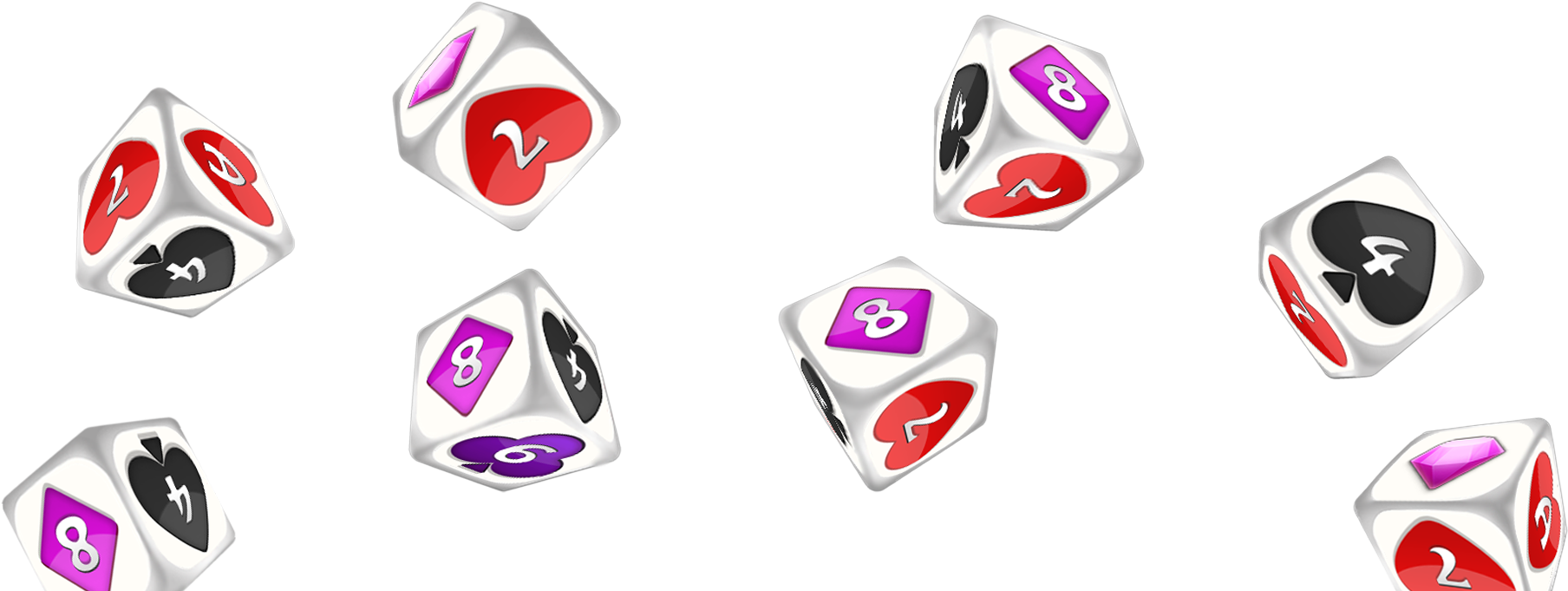 Deck Of Dice Graduate Into The Huge Market For Casino - Dice (1825x680), Png Download