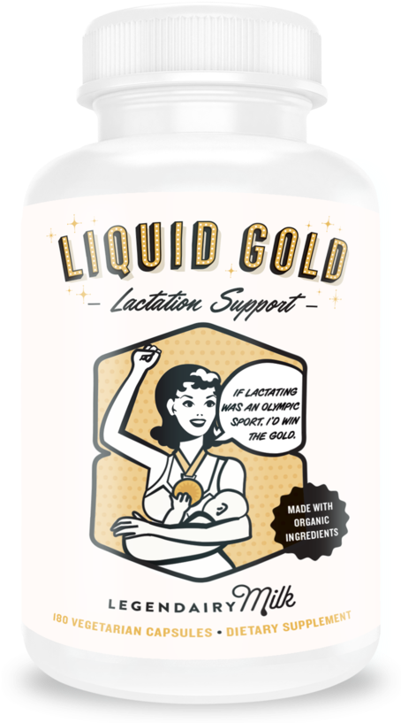 Liquid Gold® - Liquid Gold Breastfeeding Supplement (530x848), Png Download
