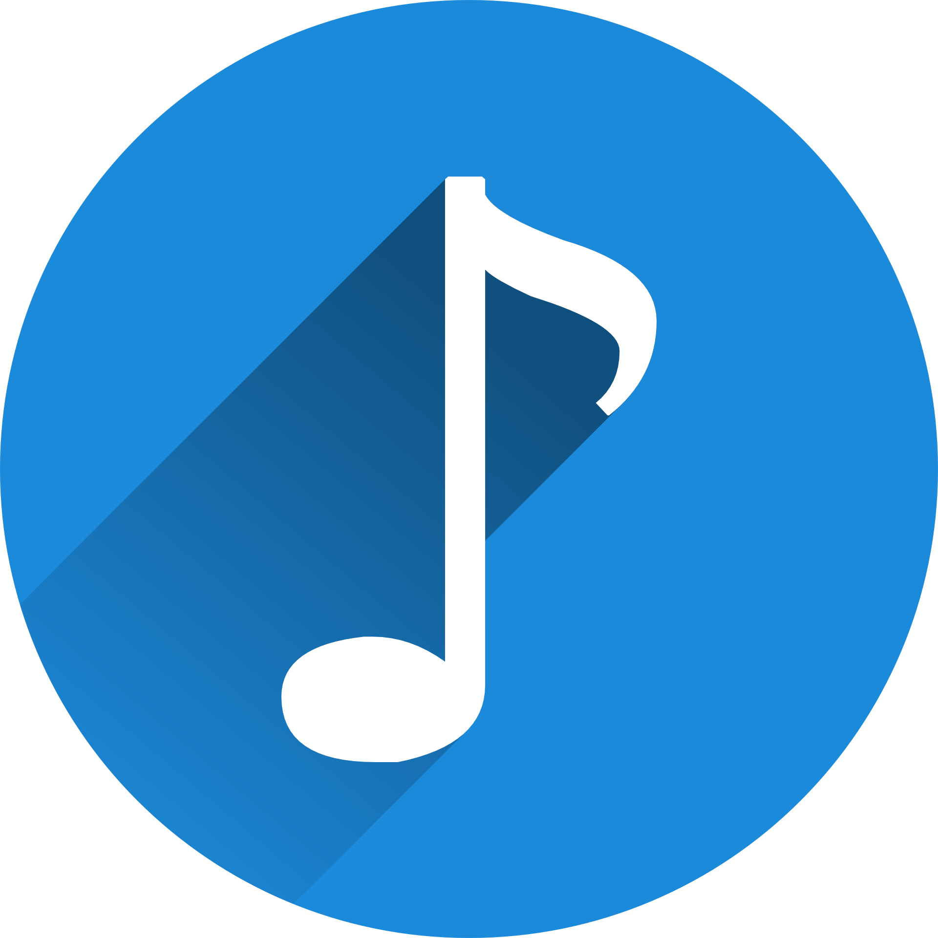 Music Note In The Blue Button - Questions Mark (1920x1920), Png Download