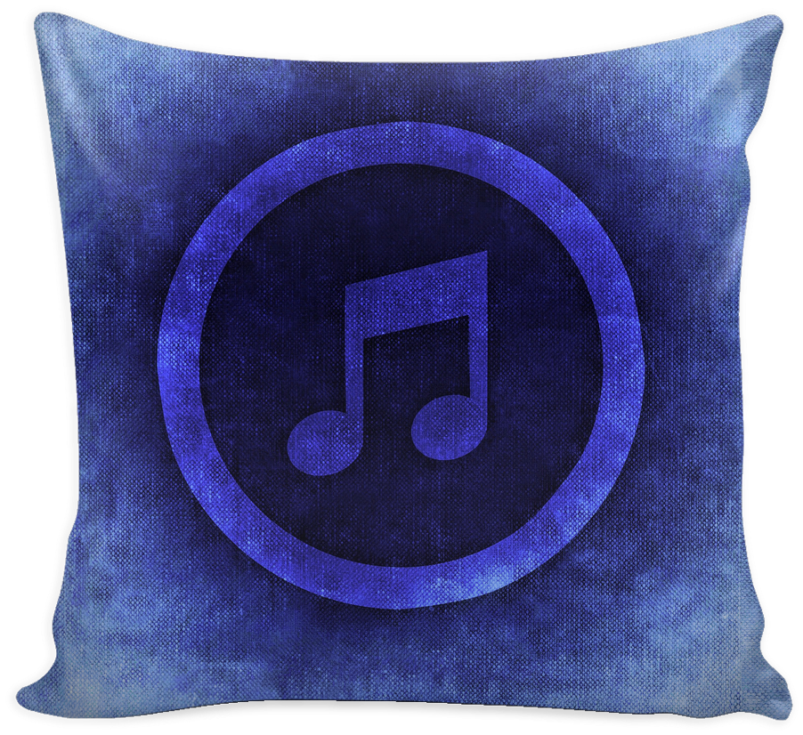 Music Note With Color - Pillow (1024x1024), Png Download